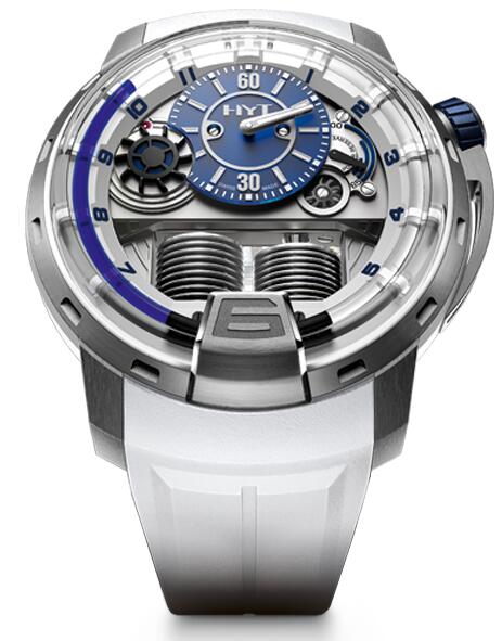 Review Replica HYT H1 iceberg2 148-TT-21-BF-RW watch - Click Image to Close